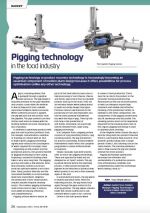 Pigging technology in the food industry